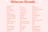 Skin care brands
